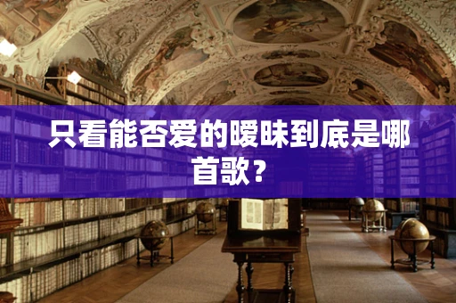 只看能否爱的暧昧到底是哪首歌？